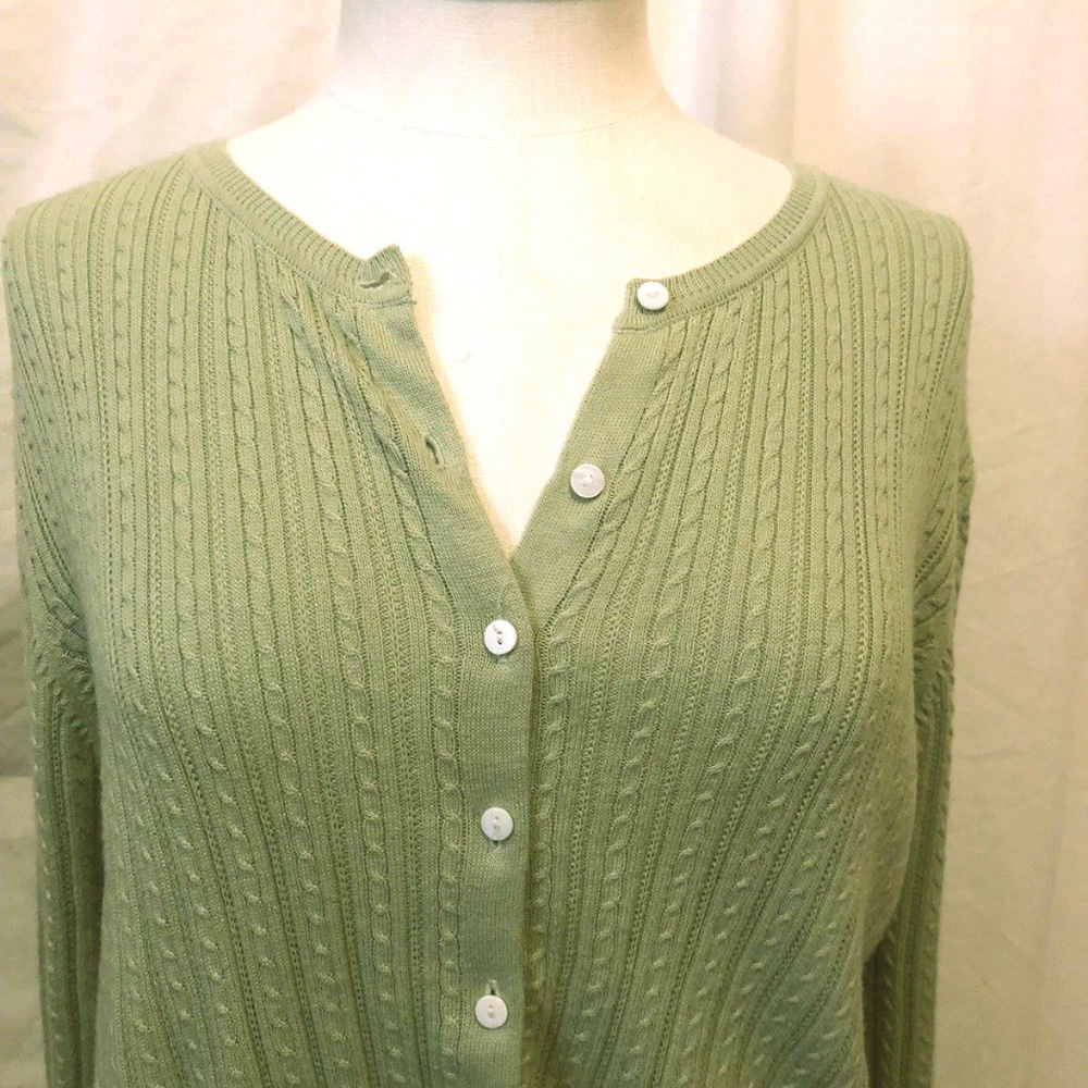 Green Foxcroft Cardigan Sweater